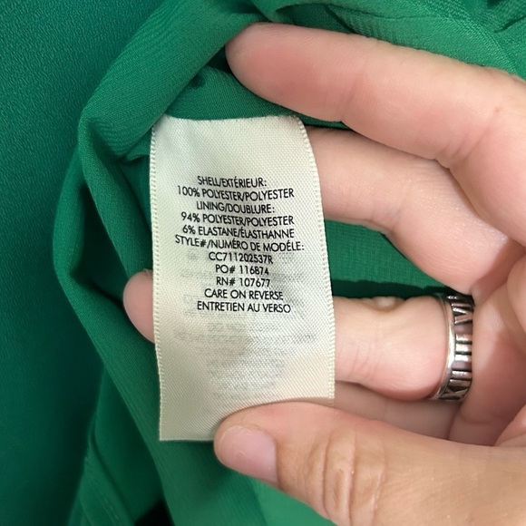 Alice + Olivia Coley Mini Green A-Line Sleeveless Dress SIZE 2 - Picture 5 of 6